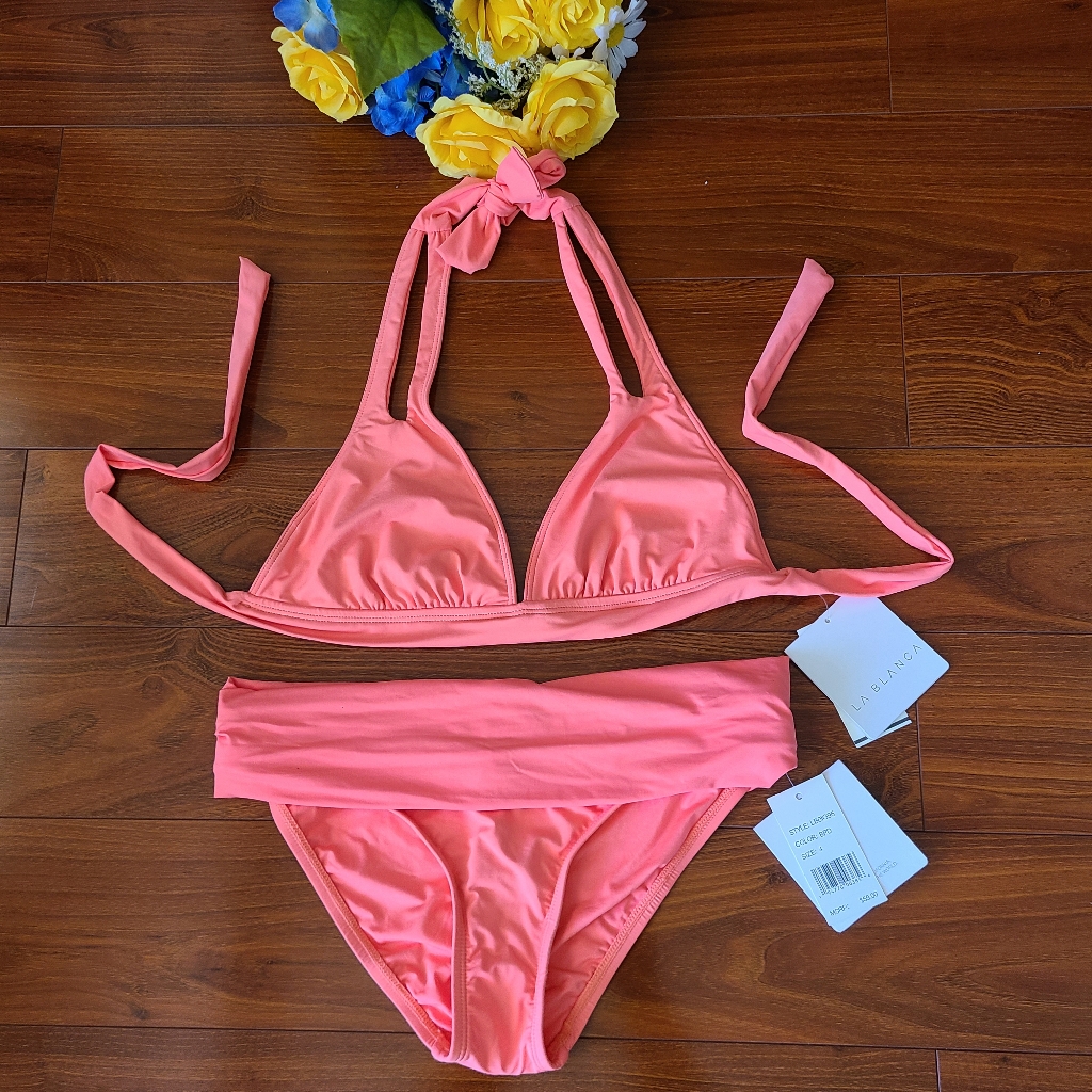 La Blanca Peach 2pc Bikini Size 4